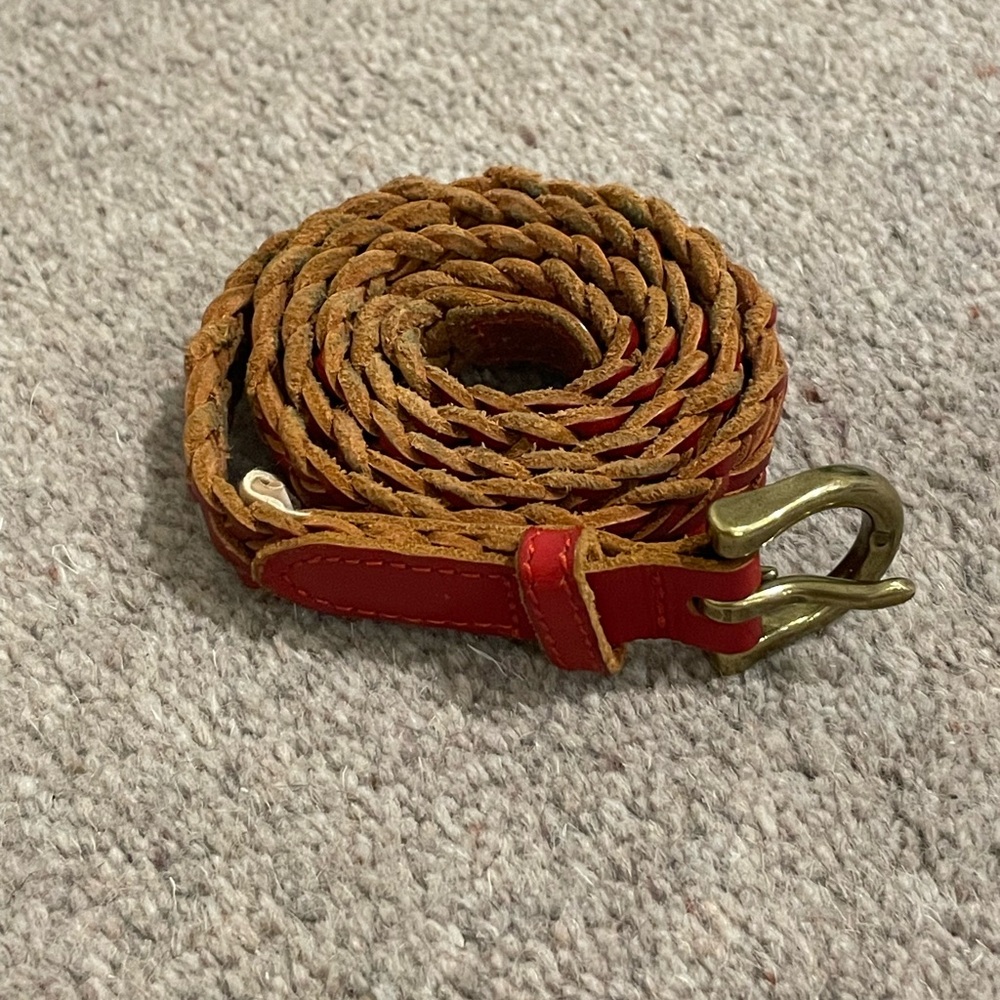 Red Braided Belt